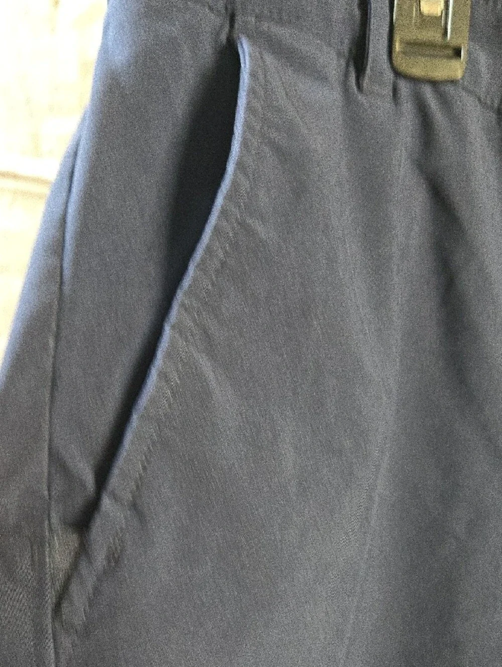 Men's Flat Front Navy Performance Shorts